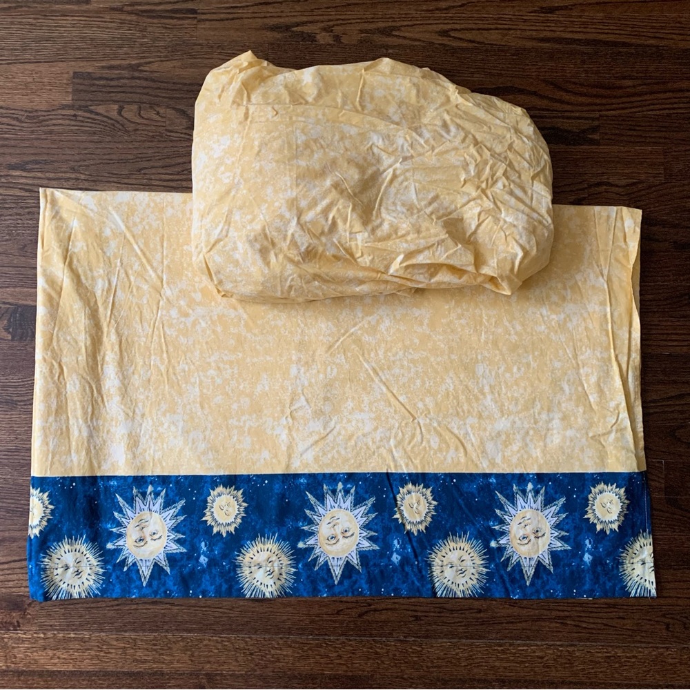 🌞 Vintage 90s Celestial Sheet Set (Twin/Twin XL)